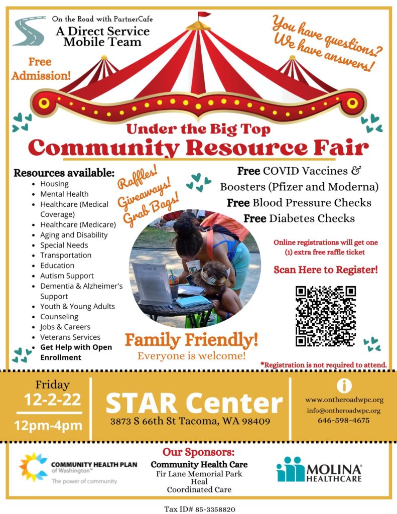 Tacoma Resource Fair Friday, December 2