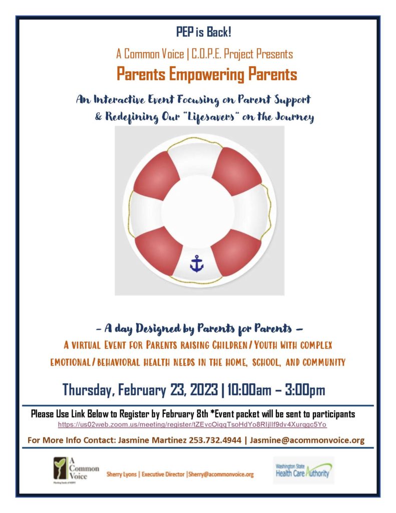 Parents Empowering Parents flyer